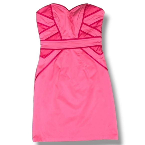 MINUET | MESH DETAILED BOMBSHELL BUSTIER MINI DRESS - Picture 3 of 16